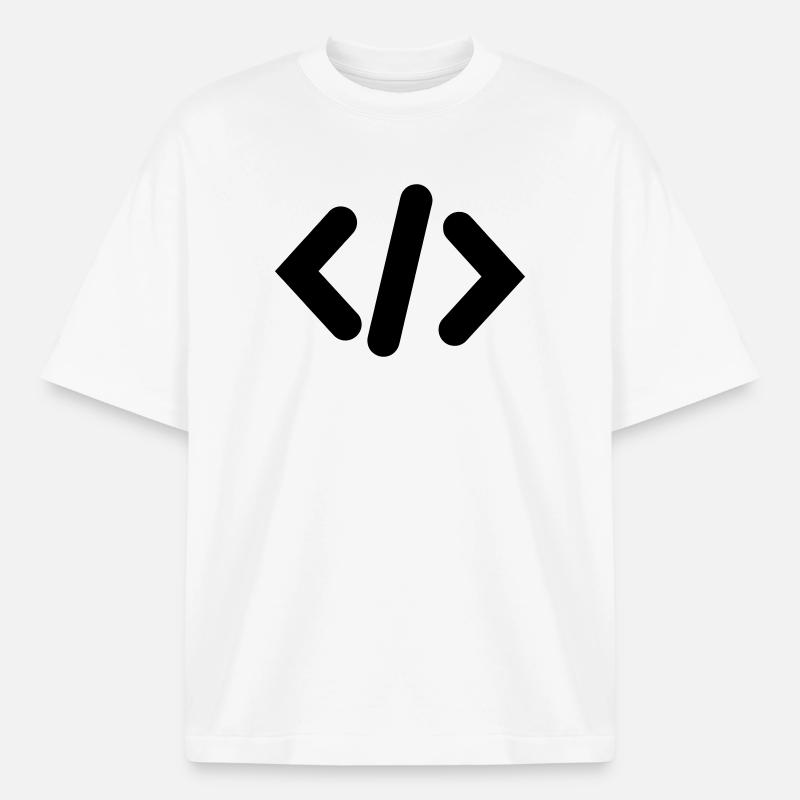 Code du programmeur - T-shirt unisexe épais coupe boxy Stanley/Stella - blanc