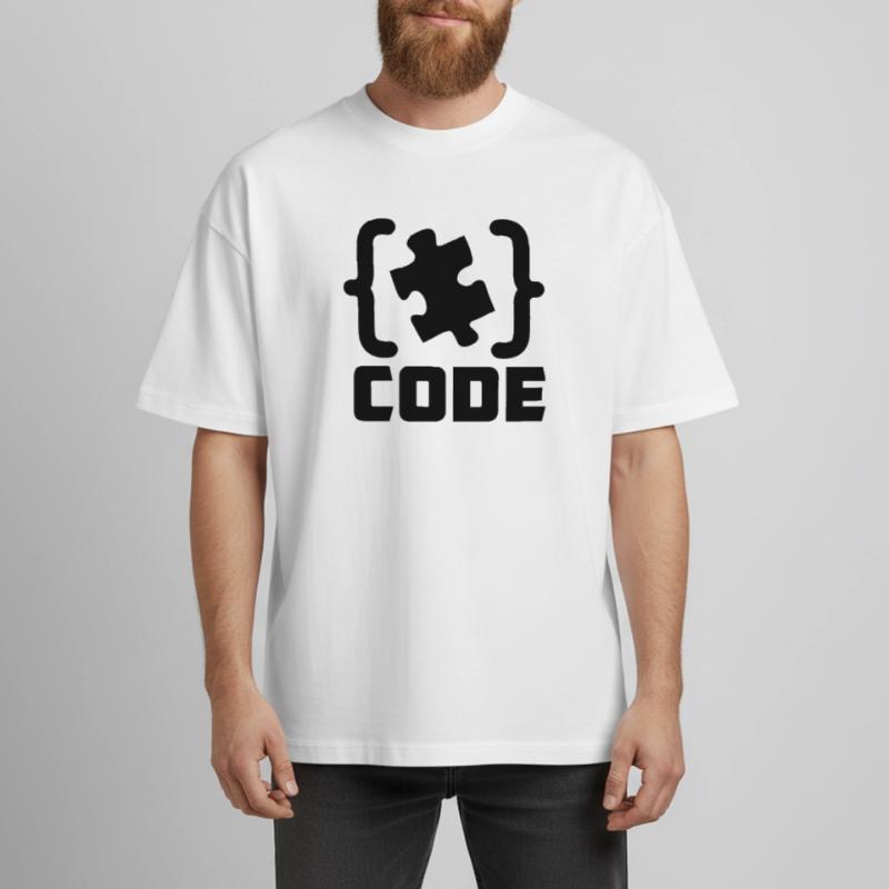 programmeur Code résolution de pièces de puzzle T-shirt unisexe épais coupe boxy Stanley/Stella