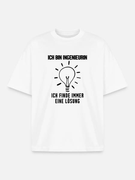 Ingenieurin Beruf Ausbildung - Boxy Heavyweight Unisex Organic T-Shirt von Stanley/Stella - Weiß