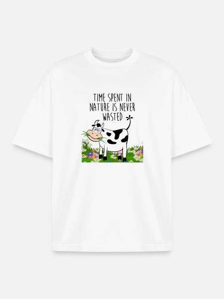 Time spent in nature - Boxy Heavyweight Unisex Organic T-Shirt by Stanley/Stella - white
