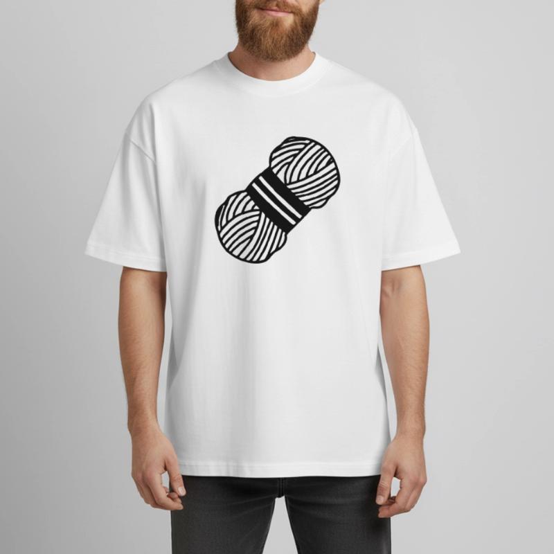 Wolle knoten oder häkeln Boxy Heavyweight Unisex Organic T-Shirt von Stanley/Stella