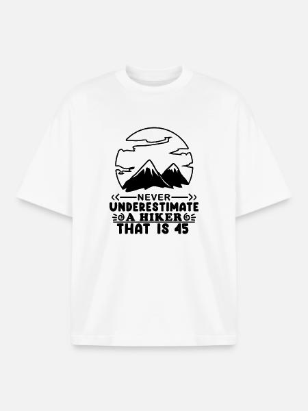 45 years old gift - Boxy Heavyweight Unisex Organic T-Shirt by Stanley/Stella - white