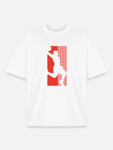 Basketball Basketballer - Boxy Heavyweight Unisex Organic T-Shirt von Stanley/Stella - Weiß