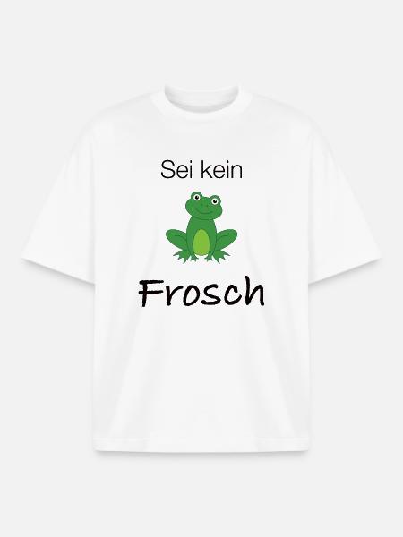 Sei kein Frosch - Boxy Heavyweight Unisex Organic T-Shirt von Stanley/Stella - Weiß