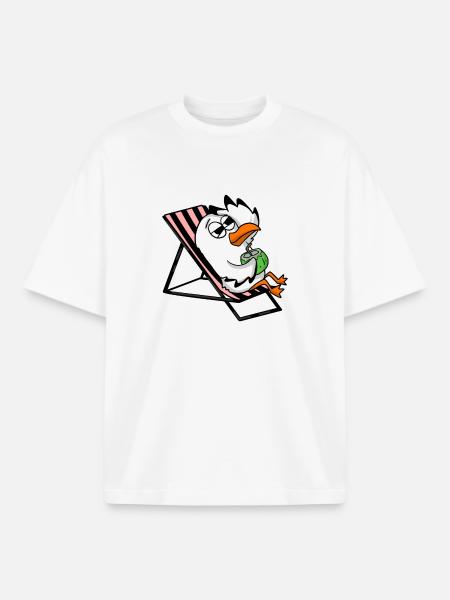 Gull - Boxy Heavyweight Unisex Organic T-Shirt by Stanley/Stella - white