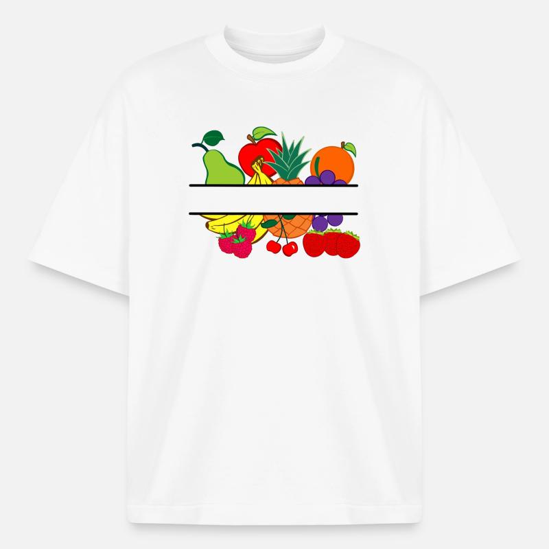 Obstlogo-Shop oder Obstbauer - Heavyweight Unisex Boxy T-Shirt von stanley/stella	 - Weiß
