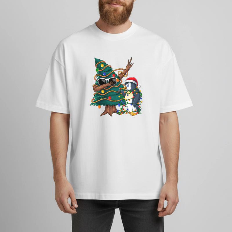 Dapping Tannenbaum -Dapping Weihnachtspullover Heavyweight Unisex Boxy T-Shirt von stanley/stella	