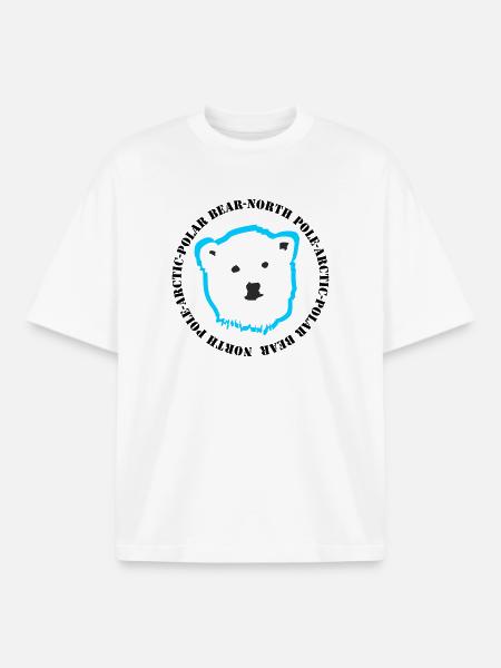 Eisbär 4 - Boxy Heavyweight Unisex Organic T-Shirt von Stanley/Stella - Weiß