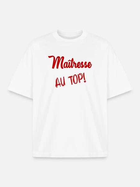 THANK YOU. MISTRESS. THANK YOU MISTRESS. MISTRESS - Boxy Heavyweight Unisex Organic T-Shirt by Stanley/Stella - white