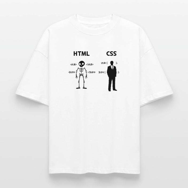 Développeur Programmeur Coden Code de script CSS T-shirt unisexe boxy épais biologique Stanley/Stella