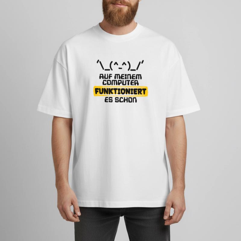 Programmeur de script de code de déclaration du développeur T-shirt unisexe épais coupe boxy Stanley/Stella