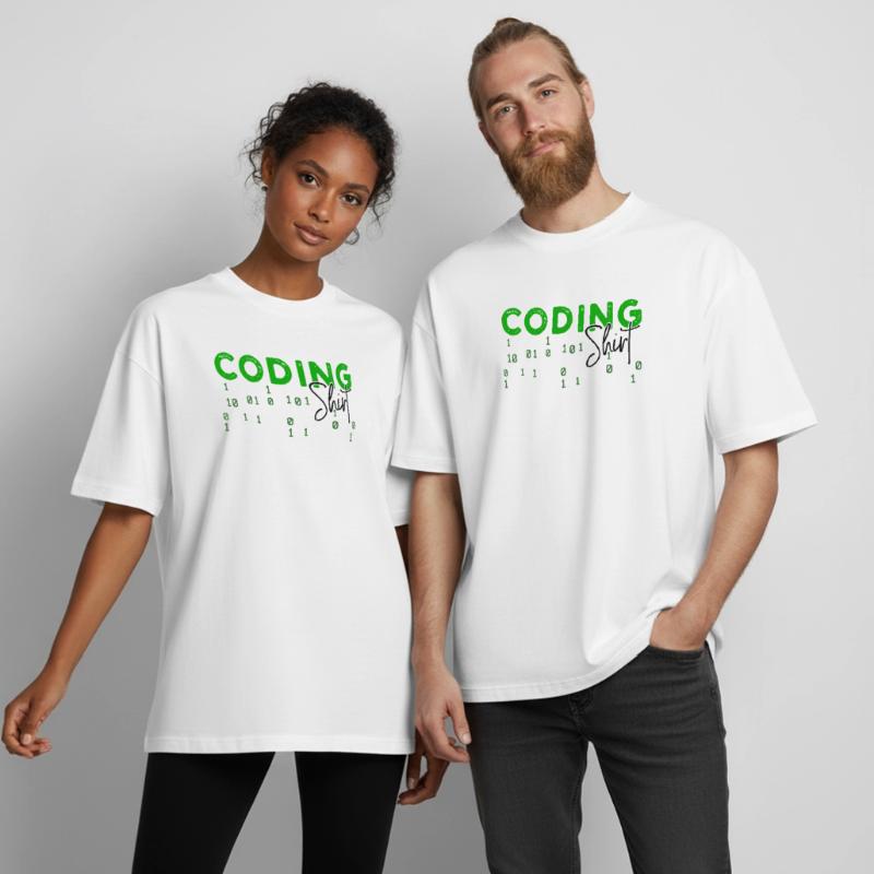 Coden Developer Programmer Web Developer Saying Heavyweight Boxy Unisex T-Shirt by Stanley/Stella