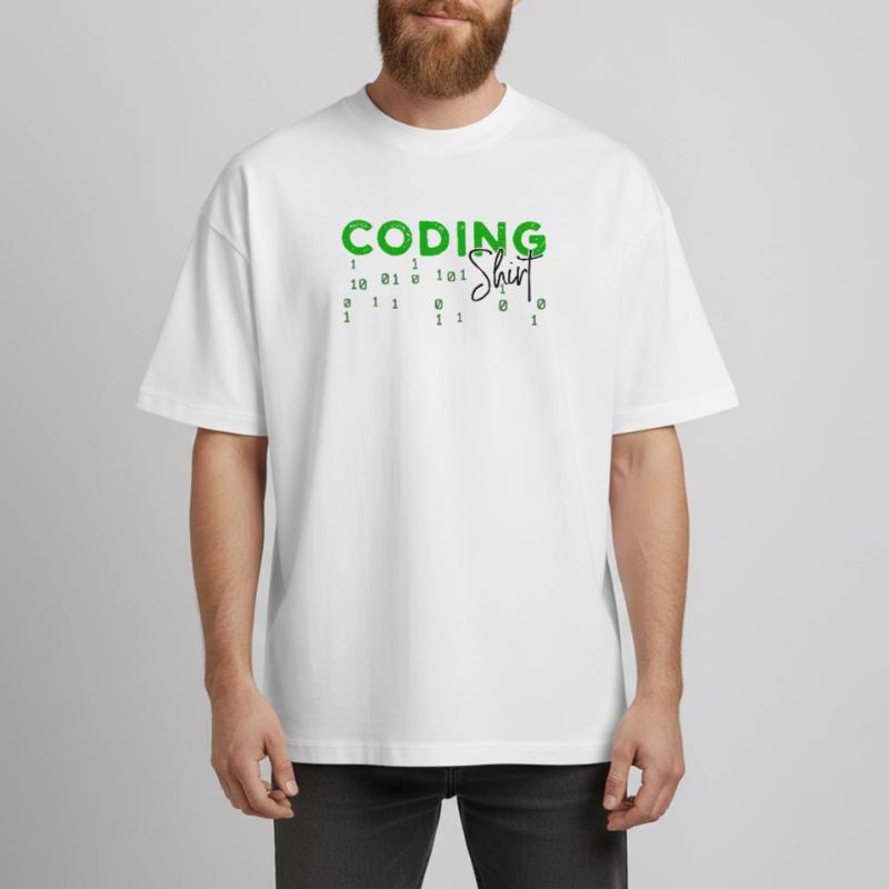 Coden Developer Programmer Web Developer Saying Heavyweight Boxy Unisex T-Shirt by Stanley/Stella