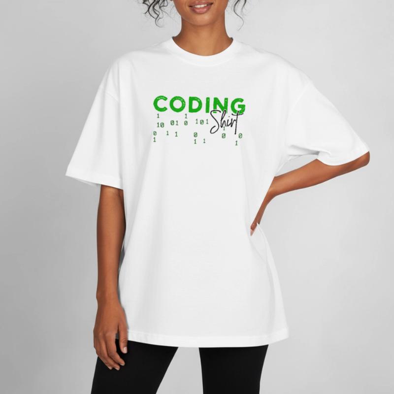 Coden Developer Programmer Web Developer Saying Heavyweight Boxy Unisex T-Shirt by Stanley/Stella