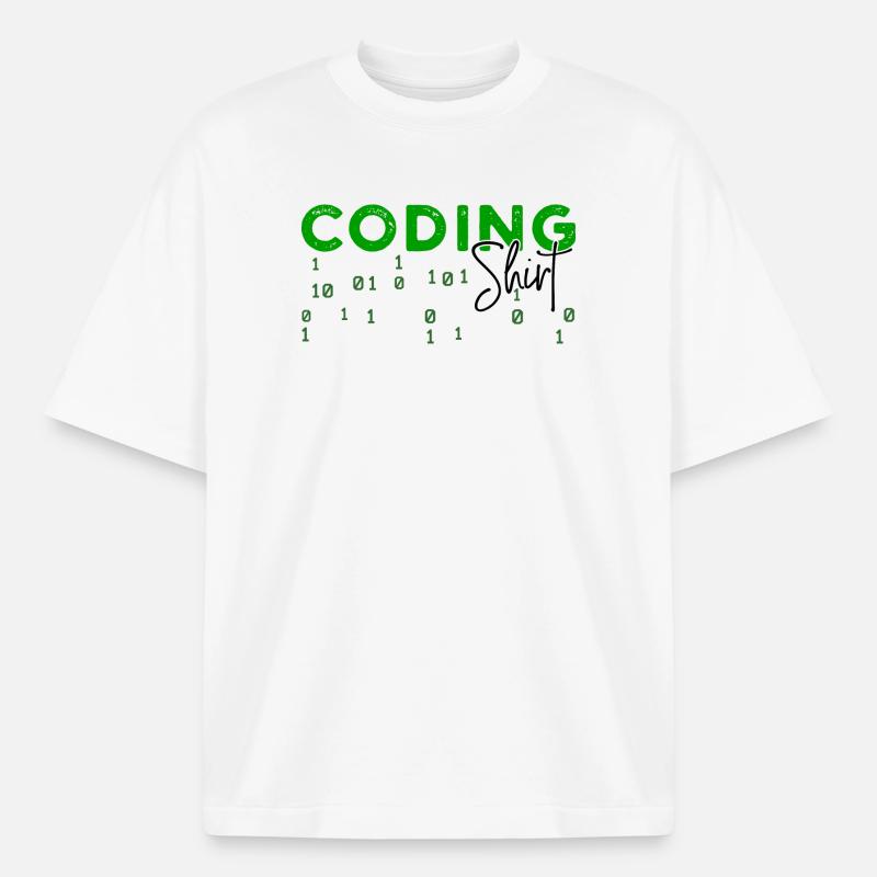 Coden Developer Programmierer Webentwickler Spruch - Boxy Heavyweight Unisex Organic T-Shirt von Stanley/Stella - Weiß