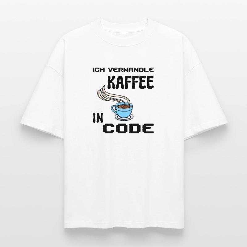 Coden Computerfreak Developer Statement Nerd Boxy Heavyweight Unisex Organic T-Shirt by Stanley/Stella