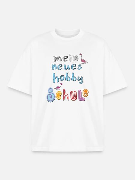Écolier Enfant - T-shirt unisexe boxy épais biologique Stanley/Stella - blanc
