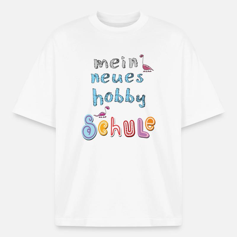 Écolier Enfant - T-shirt unisexe épais coupe boxy Stanley/Stella - blanc