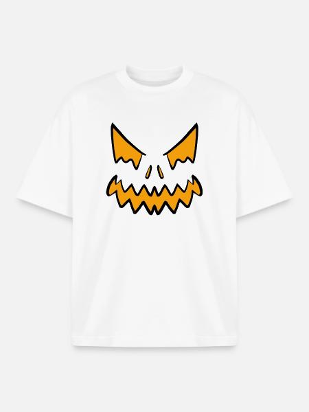 Halloween Face 1/2024 - Boxy Heavyweight Unisex Organic T-Shirt by Stanley/Stella - white