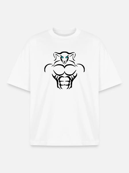 Alpha Aries Deluxe - Boxy Heavyweight Unisex Organic T-Shirt von Stanley/Stella - Weiß