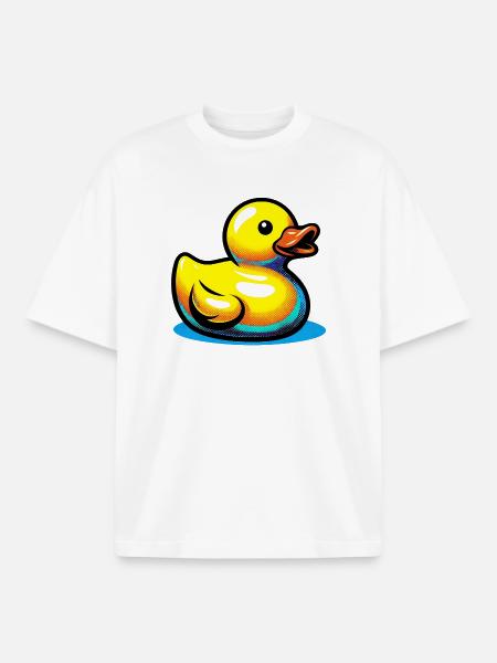 Duckling Duck Duck Duck - Boxy Heavyweight Unisex Organic T-Shirt by Stanley/Stella - white
