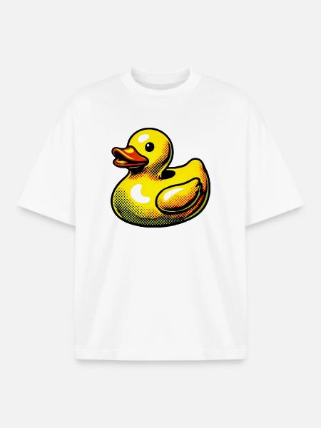 Duckling Duck Duck Duck - Boxy Heavyweight Unisex Organic T-Shirt by Stanley/Stella - white