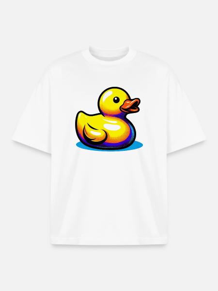 Duckling Duck Duck Duck - Boxy Heavyweight Unisex Organic T-Shirt by Stanley/Stella - white