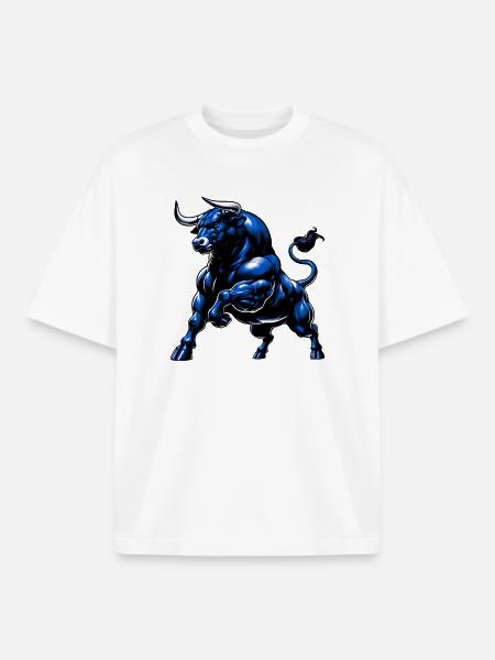 Taureau - T-shirt unisexe boxy épais biologique Stanley/Stella - blanc