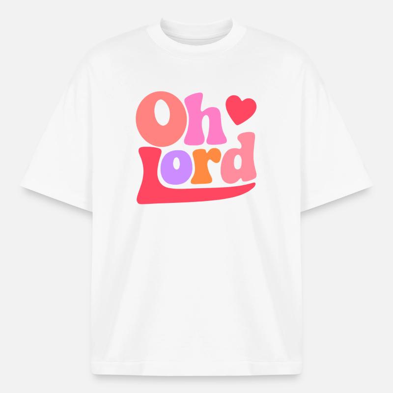 Oh Lord - Boxy Heavyweight Unisex Organic T-Shirt von Stanley/Stella - Weiß
