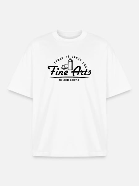 Spray as spray can - Fine Arts - Boxy Heavyweight Unisex Organic T-Shirt by Stanley/Stella - white