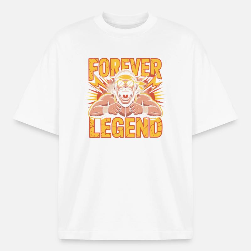 Forever Legend - Heavyweight Boxy Unisex T-Shirt by Stanley/Stella - white