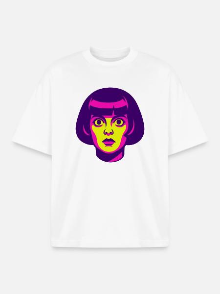 Hypno Beauty 60s - Boxy Heavyweight Unisex Organic T-Shirt by Stanley/Stella - white