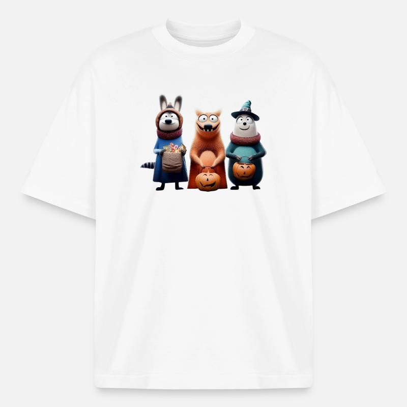 Halloween Squad – Süßes oder Saures Wooligans - Boxy Heavyweight Unisex Organic T-Shirt von Stanley/Stella - Weiß