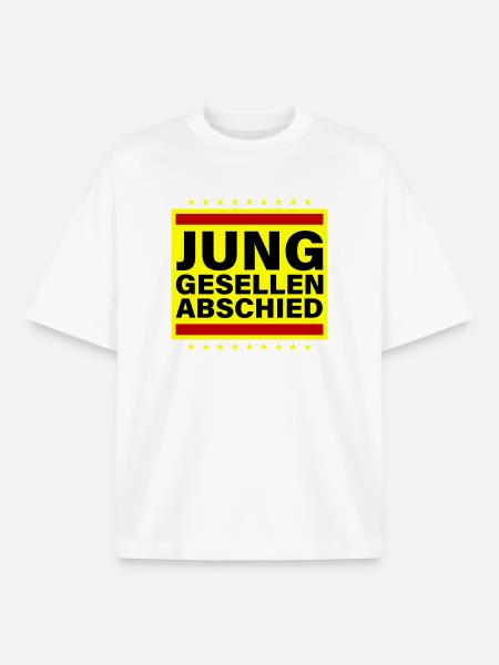 Junggesellenabschied Jga Spruch - Boxy Heavyweight Unisex Organic T-Shirt von Stanley/Stella - Weiß