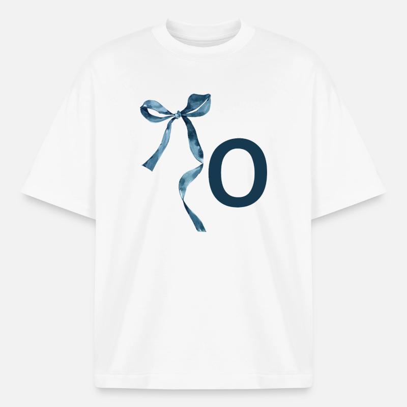 Monogramm oder Geschenkidee - Boxy Heavyweight Unisex Organic T-Shirt von Stanley/Stella - Weiß