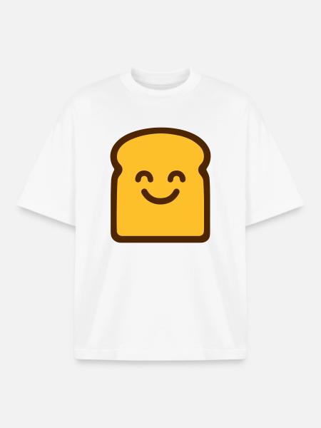 Toast mignon - T-shirt unisexe boxy épais biologique Stanley/Stella - blanc