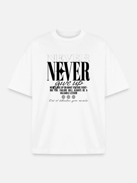 Never stop discovering - Boxy Heavyweight Unisex Organic T-Shirt by Stanley/Stella - white