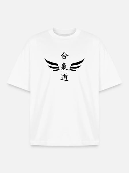 Aikido - Martial Art - Aikido - Boxy Heavyweight Unisex Organic T-Shirt by Stanley/Stella - white