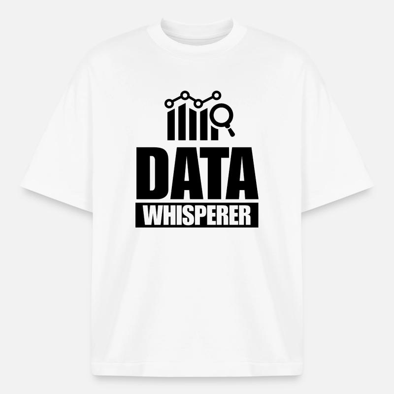 Data Analyst Scientist Engineering Analysis - Boxy Heavyweight Unisex Organic T-Shirt by Stanley/Stella - white