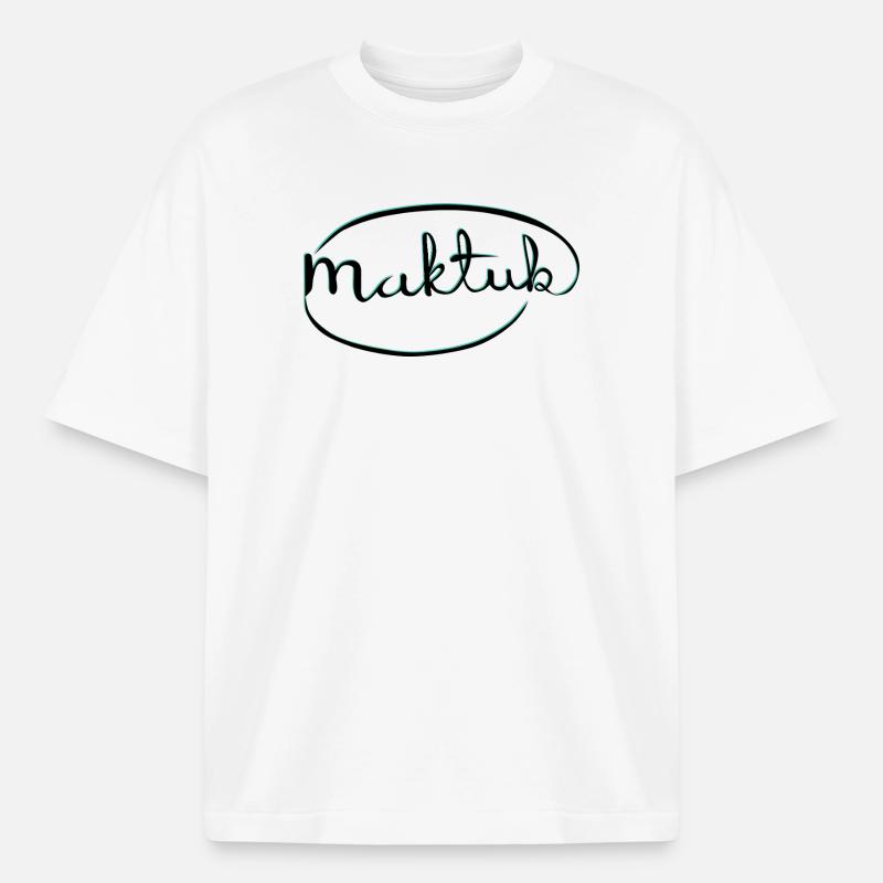 MakeKita Mint Script - T-shirt unisexe épais coupe boxy Stanley/Stella - blanc