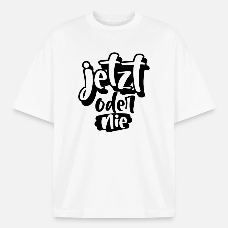 Jetzt oder Nie - Heavyweight Unisex Boxy T-Shirt von stanley/stella	 - Weiß