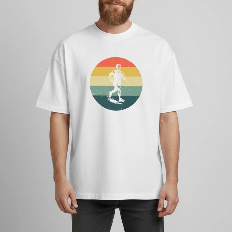 Conception de la course à puissance de course T-shirt unisexe boxy épais biologique Stanley/Stella