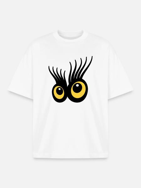 Eyes - Boxy Heavyweight Unisex Organic T-Shirt by Stanley/Stella - white