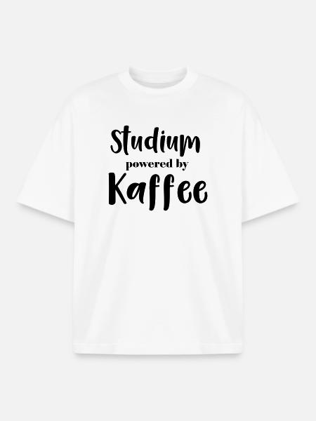 Studies powered by Kaffee - Boxy Heavyweight Unisex Organic T-Shirt by Stanley/Stella - white