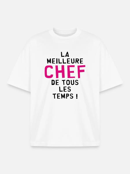 Best Chef of All Time - Boxy Heavyweight Unisex Organic T-Shirt by Stanley/Stella - white