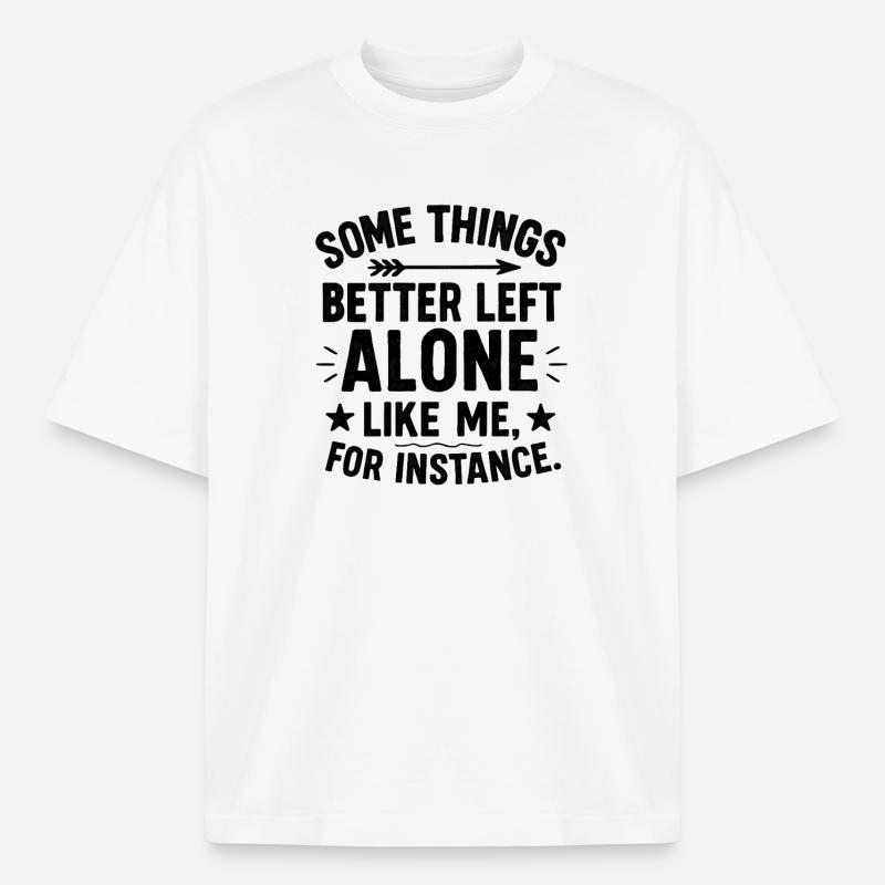 Lustiger Spruch Introvertierte Nerds Geschenkidee - Boxy Heavyweight Unisex Organic T-Shirt von Stanley/Stella - Weiß