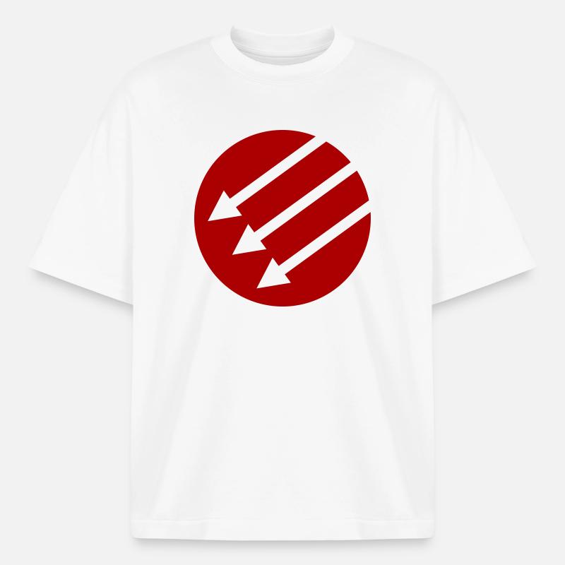 Iron Front / Eiserne Front / Järnfronten - Boxy Heavyweight Unisex Organic T-Shirt von Stanley/Stella - Weiß