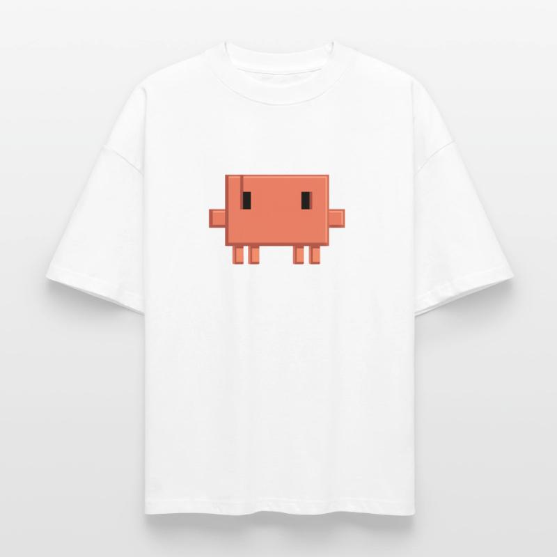 Claude Code Pixel AI Mascot Dev Sticker T-shirt unisexe boxy épais biologique Stanley/Stella