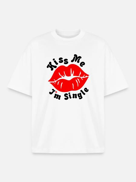 Kiss_Me - Boxy Heavyweight Unisex Organic T-Shirt by Stanley/Stella - white