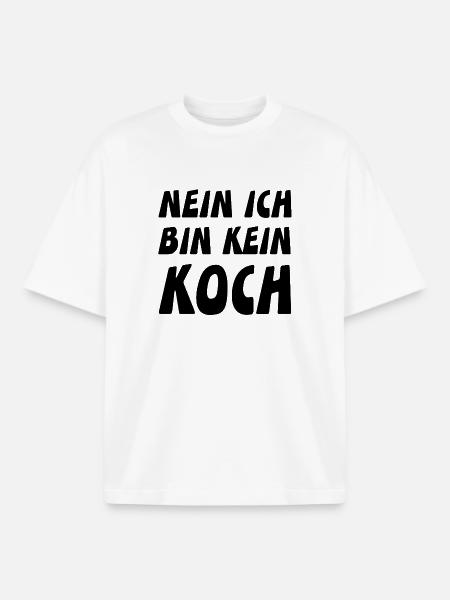 Koch - Boxy Heavyweight Unisex Organic T-Shirt von Stanley/Stella - Weiß